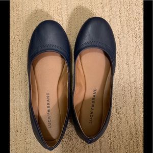 Lucky brand blue ballerina flats
